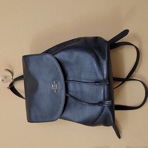 Coach Leather Backpack